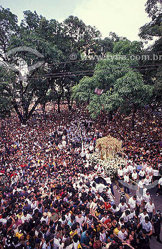 Procession along the Presidente Vargas Avenue - Cirio de Nazare (religious celebration) - Belem city - Para state - Brazil 