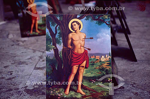  Saint Sebastian image, the patron of Rio de Janeiro city  