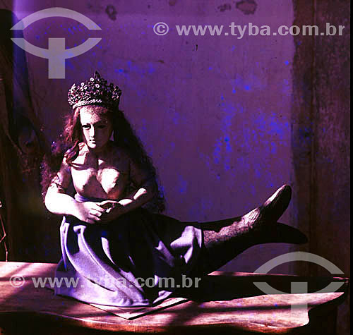  Yemanja - Queen of the Sea - Candomble (Afro-Brasilian religion) - Bahia state - Brazil 