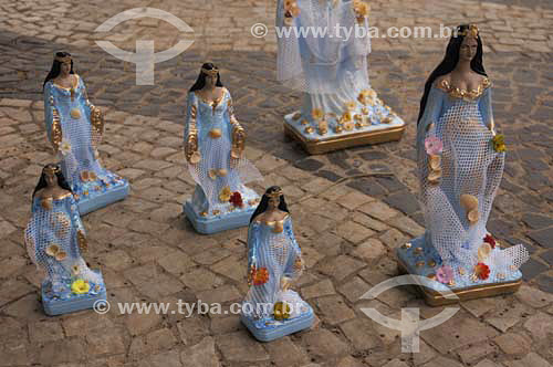  Religious cult to Iemanja, the Sea goddess to Candomble Afro-brazilian religion,  during the reveillon party of 2007 - Copacabana - Rio de Janeiro city - Rio de Janeiro state - Brazil 