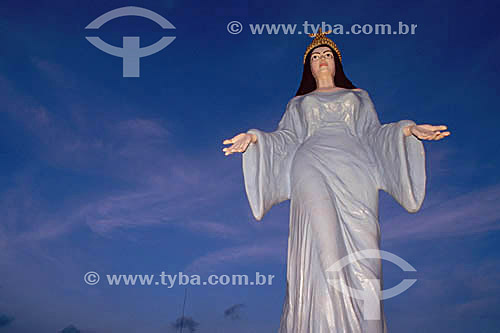  Statue of Iemanja , the Sea goddess to Candomble and Umbanda - Afro-brazilian religion - Vitoria city - Espirito Santo state - Brazil 