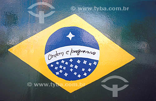  Brazil - Brazilian Flag - popular art 