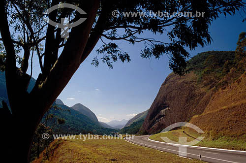  Highway between mountains - near Araras village - Rio de Janeiro state - Brazil 