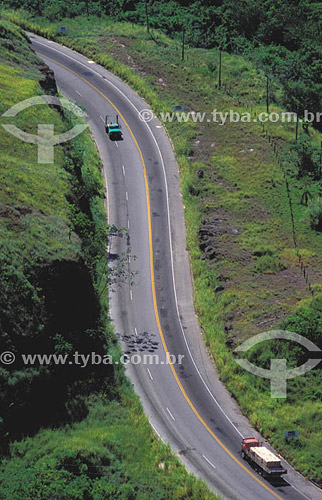  Cars at a road - Highway Rio-Santos BR-101 
