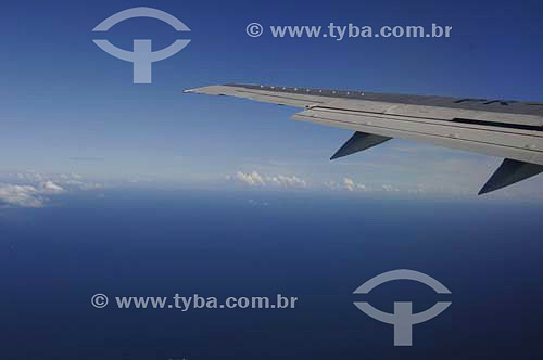  Airplane wing during flight - Alagoas state - Brazil - March 2006 