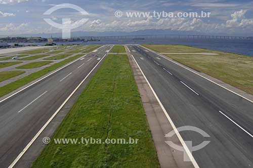  Airplane landing field of Santos Dumont Airport  - Rio de Janeiro city - Rio de Janeiro state - Brazil