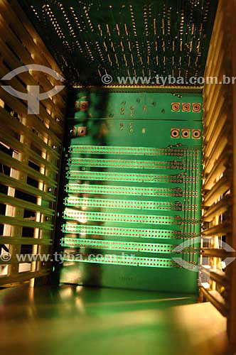  Interior of 16 bytes COBRA 530 developed in Brazil - Computer Museum - Sao Paulo city - Sao Paulo state - Brazil 