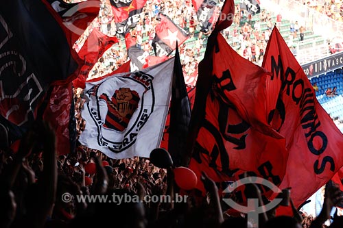  Subject: Flamengo fans at Maracana stadium / Place: Rio de Janeiro city - Rio de Janeiro state / Date: 02/2008 