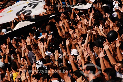  Subject: Corinthians team fans at Morumbi stadium / Place: Sao Paulo city - Sao Paulo state / Date: 03/2008 