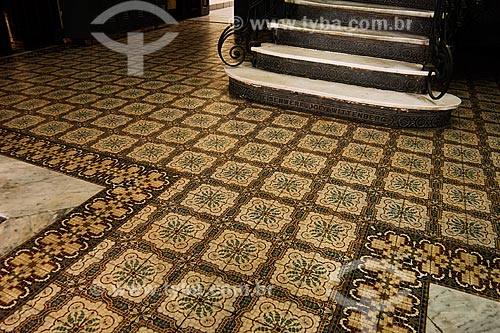  Subject: Portuguese tiles and Pedro II school stairs / Place: Marechal Floriano avenue - Rio de Janeiro city center - Rio de Janeiro state / Date: 02/2008 