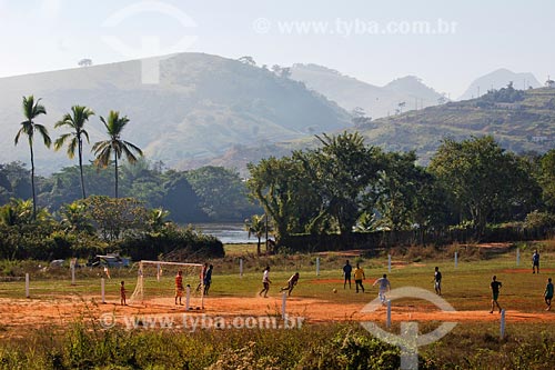  Subject: Soccer field near Santo Antonio de Padua with Pomba river on the background / Place: Rio de Janeiro state / Date: 06/2008 