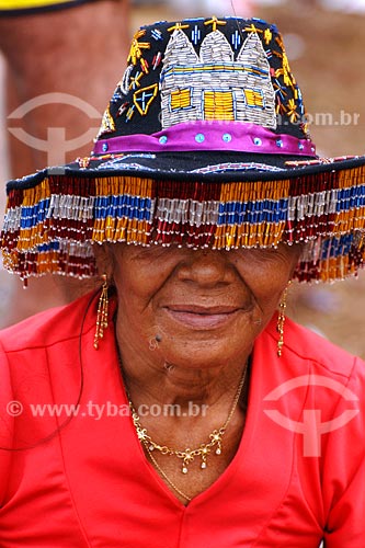  Subject: Person with costume for Bumba-meu-boi folkloric party / Place: Sao Luis city - Maranhao state / Date: 08/2008 
