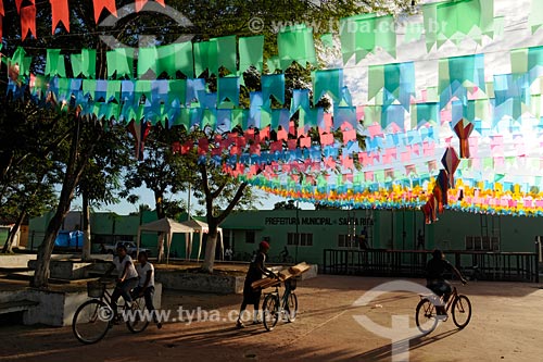  Subject: Decorated Santa Ines main square / Place: Santa Ines town - Maranhao state / Date: 08/2008 