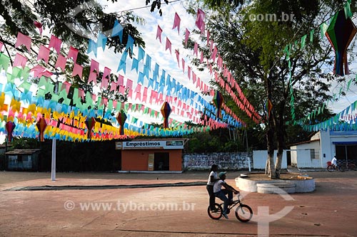  Subject: Decorated Santa Ines main square / Place: Santa Ines town - Maranhao state / Date: 08/2008 