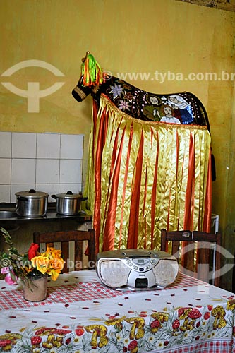  Subject: Bumba-meu-boi costume on kitchen / Place: Miranda do Norte town - Maranhao state / Date: 08/2008 