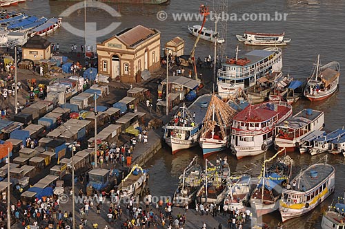  Subject: Aerial view of Ver-o-peso Market (See the Weight Market) / Place: Belem City - Para State - Brazil / Date: 10/12/2008 