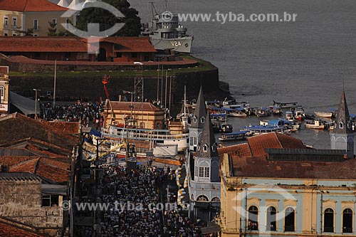 Subject: Aerial view of Solar da Beira with Ver-o-peso market (See the weight market) / Place: Belem City - Para State - Brazil / Date: 10/12/2008 