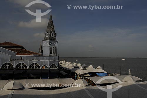  Subject: Ver-o-peso Market with Guajará Bay in the background / Place: Belem City - Para State - Brazil / Date: 10/10/2008 