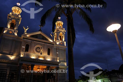  Subject: Night view of Igreja Matriz of Nossa Senhora de Nazare (Main Church of Our Lady of Nazareth) / Place: Belem City - Para State - Brazil / Date: 10/11/2008 
