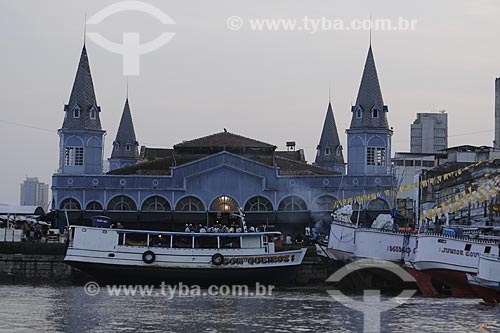  Subject: Ver-o-peso Market dock - Boats / Place: Belem City - Para State - Brazil / Date: 10/13/2008 