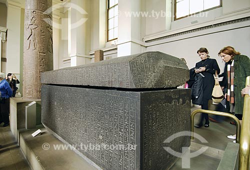  Subject: British Museum - Nectanebo`s sarcophagus - Egypt / Place: London - England / Date: 04/26/2007 