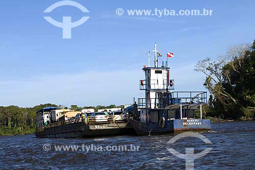  Subject: Tug boat on Amazon River / Location: Para State - Brazil / Date: 07/18/2008 