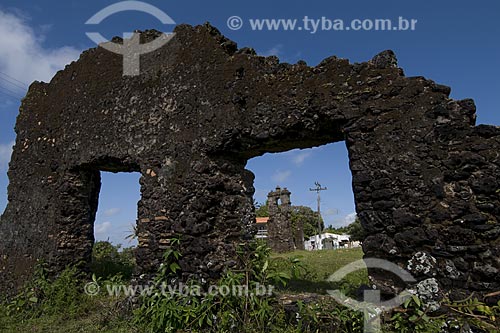  Subject: Ruins of a Jesuit church of the 17th century in Joanes, city of Ilha de Marajo (Marajo Island) / Place: Para State - Brazil / Date: 07/22/2008 