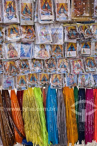  Subject: Little printed images and ribbons of Nossa Senhora de Nazare (Our Lady of Nazareth) / Place: Belem City - Para State - Brazil / Date: 07/25/2008 