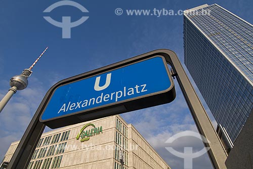  Subject: Alexanderplatz, the famous square in Berlin center / Place: Berlin City - Germany / Date: 05/27/2008 