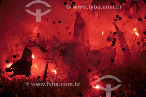  Subject: Soccer game - cheering of the Flamengo Football Club - Maracana Stadium*  Place: Maracana neighbourhood - Rio de Janeiro city - Rio de Janeiro state - Brazil Date: August 1999  * The Stadium is a National Historic Site since 12-26-2000. 