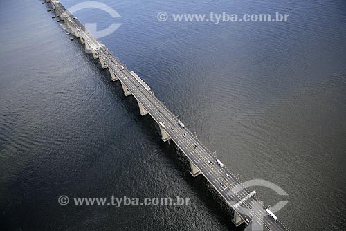  Subject: Aerial view of Rio-Niteroi bridge / Place: Rio de Janeiro city - Rio de Janeiro state - Brazil / Date: 09/19/2008 