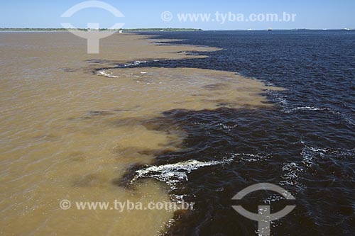 Subject: Meeting of the waters of the rivers Negro and Solimoes / Place: Near Manaus City - Amazonas State - Brazil / Date: June 2007 