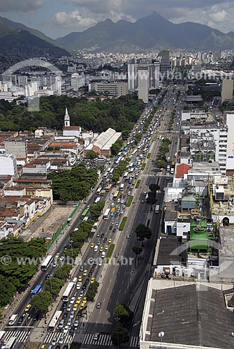  Subject: Aerial view of Presidente Vargas Avenue / Place: Downtown - Rio de Janeiro City - Rio de Janeiro State - Brazil / Date: November 2006 