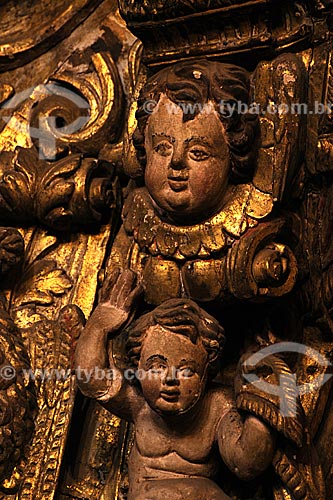  Subject: Detail of sculpture in colonial style - Baroque - Nossa Senhora do Pilar Church / Place: Ouro Preto City - Minas Gerais State - Brazil / Date: April 2009 