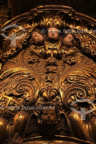  Subject: Detail of sculpture in colonial style - Baroque - Nossa Senhora do Pilar Church / Place: Ouro Preto City - Minas Gerais State - Brazil / Date: April 2009 