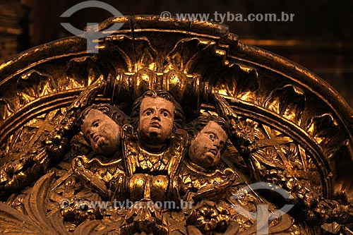  Subject: Detail of sculpture in colonial style - Baroque - Nossa Senhora do Pilar Church / Place: Ouro Preto City - Minas Gerais State - Brazil / Date: April 2009 