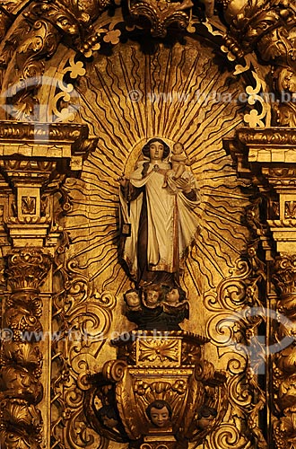  Subject: Interior of Nossa Senhora da Boa Viagem Church - Altar / Place: Itabirito City - Minas Gerais State - Brazil / Date: April 2009 