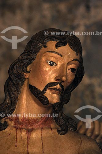  Wood Statues - Via Crucis - Santuario Bom Jesus de Matosinhos Church - Sculpted by Antonio Francisco Lisboa (Aleijadinho)  - Congonhas city - Minas Gerais state (MG) - Brazil