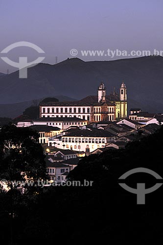  Subject: View of Ouro Preto City - Dawn / Place: Minas Gerais State - Brazil / Date: April 2009 