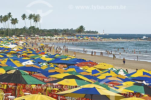  Subject: Piata Beach with Itapua Lighthouse in the background / Place: Salvador City - Bahia State - Brazil / Date: February 2006 