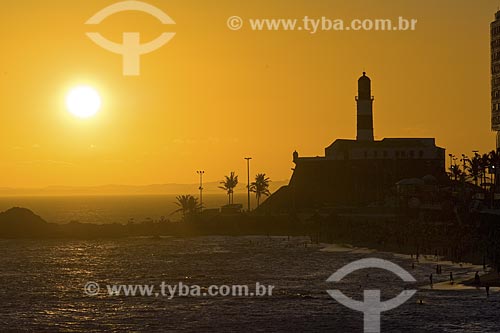  Subject: Farol da Barra (Lighthouse of Barra) at sunset / Place: Salvador City - Bahia State - Brazil / Date: February 2006 