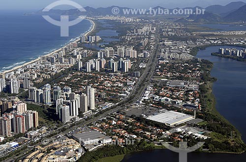  Subject: Aerial view of Barra da Tijuca / Place: Rio de Janeiro City - Rio de Janeiro State - Brazil / Date: June 2008 