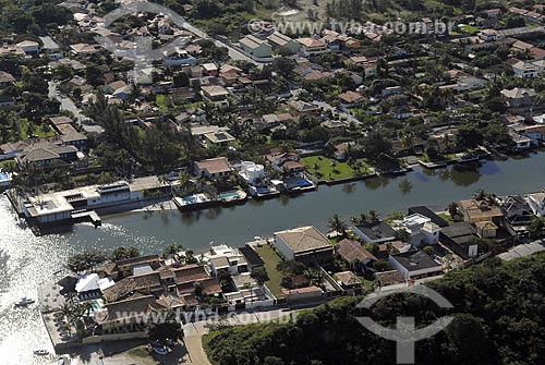  Subject: Aerial view of Itajuru channel (Waterway) / Place: Cabo Frio City - Rio de Janeiro State - Brazil / Date: June 2008 