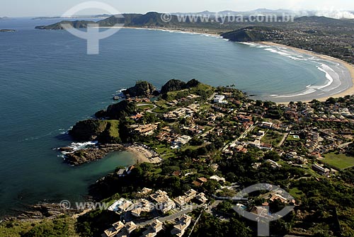  Subject: Aerial view of Ferradurinha Beach with Geriba Beach in the background / Place: Buzios City - Rio de Janeiro State - Brazil / Date: June 2008 