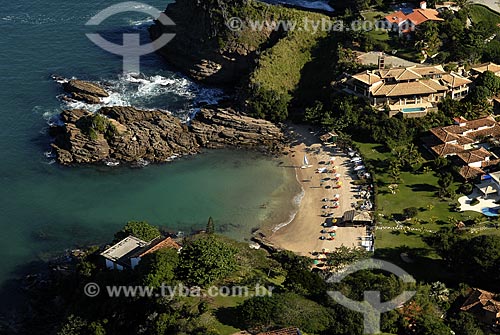  Subject: Aerial view of Ferradurinha Beach / Place: Buzios City - Rio de Janeiro State - Brazil / Date: June 2008 