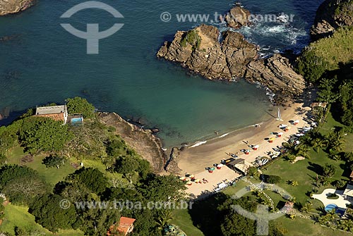  Subject: Aerial view of Ferradurinha Beach / Place: Buzios City - Rio de Janeiro State - Brazil / Date: June 2008 