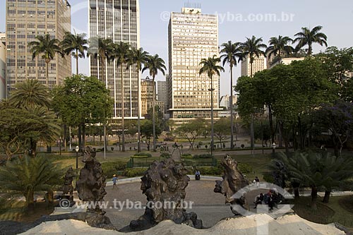  Subject: Imperial Palms in Vale do Anhangabaú / Place: Vale do Anhangabaú - Sao Paulo city - Sao Paulo state - Brazil / Date: October 2007 
