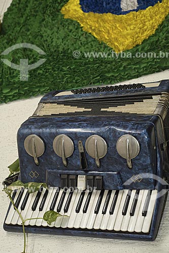  Detail of accordion in Sao Cristovao Fair, also known as Paraibas Fair  - Rio de Janeiro city - Rio de Janeiro state (RJ) - Brazil