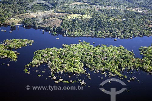 Subject: Aerial view of Igapo, a flooded section of the forest - Black River (Rio Negro) / Place: Near Manaus City - Amazonas State - Brazil / Date: June 2007 