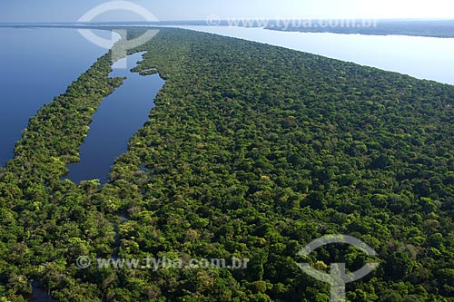 Subject: Aerial view of Anavilhanas Ecological Station (ESEC) -  Rio Negro (Black River) / Place: Amazonas State - Brazil / Date: June 2007 